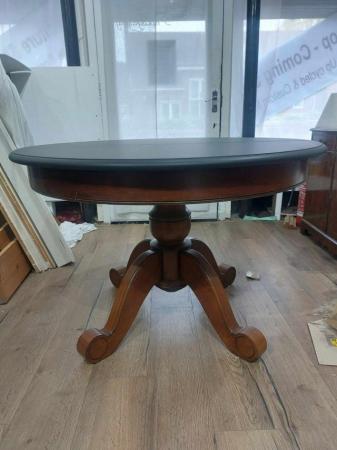 Image 2 of Family Black top Dining Table (Up-cycled)
