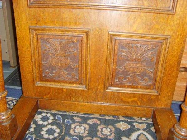 Image 4 of Antique solid Oak Victorian Davenport desk