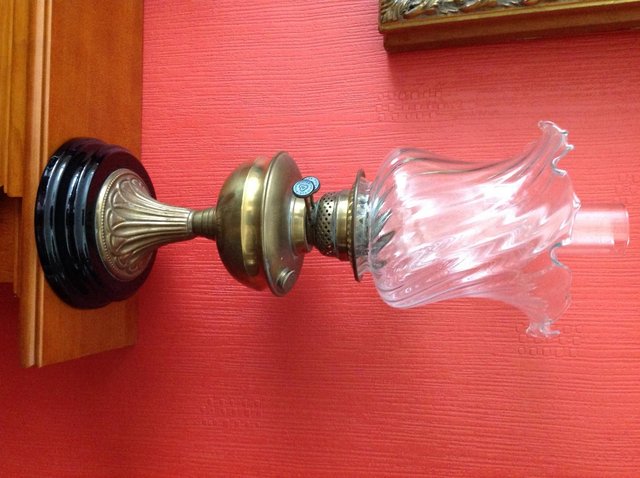 Preview of the first image of A stunning Antique Oil Lamp.