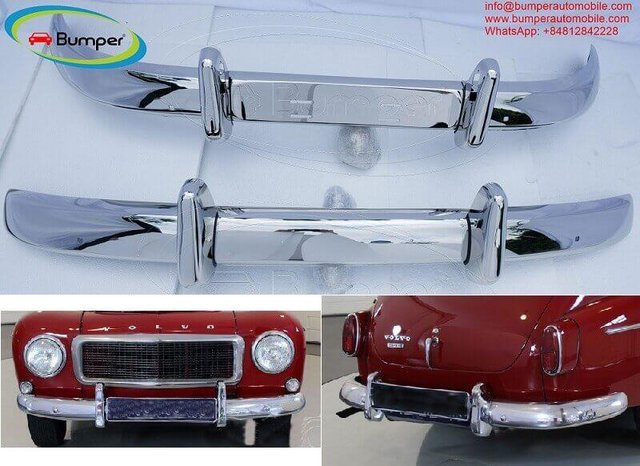 Preview of the first image of Volvo PV 544 Euro bumper (1958-1965) stainless steel.