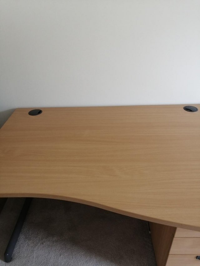 Preview of the first image of Office Desk with three integral drawers.