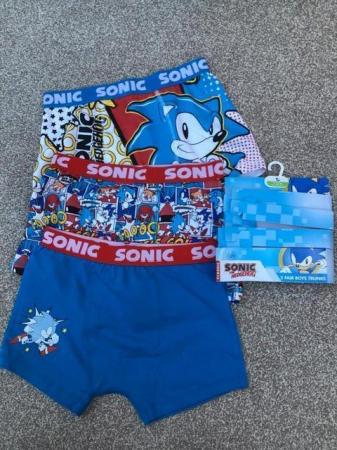 Image 1 of Boys Sonic trunks - 3 pairs brand new
