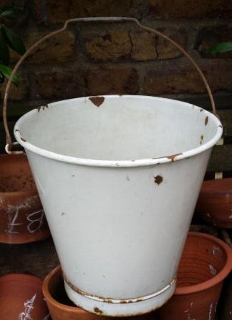 Image 1 of Antique, Vintage Type Enamel Bucket