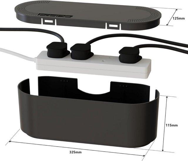 Preview of the first image of D-Line Cable Tidy Box, Cable Management Black Fully Safety T.