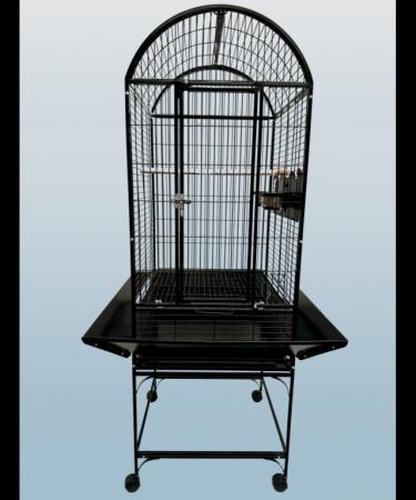 Image 5 of Parrot-Supplies Alabama Dome Top Parrot Cage Black