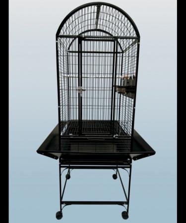 Image 5 of Parrot-Supplies Alabama Dome Top Parrot Cage Black