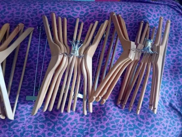 Image 3 of Adult Wooden Clothes Hangers Good Quality Mixture