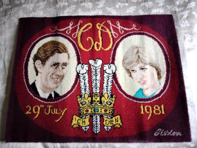 Preview of the first image of Charles and Diana Wall hanging.