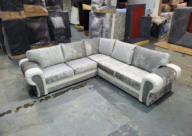 Preview of the first image of New corner sofas for free delivery as well.