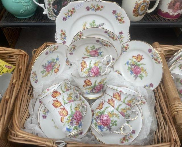 Preview of the first image of Pretty Vintage English Bone China Teasets.