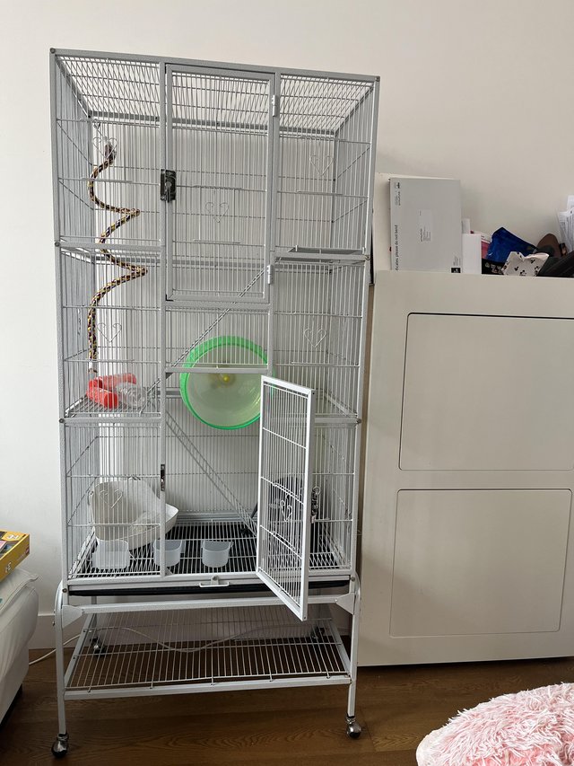 Preview of the first image of Large rats cage with accessories.