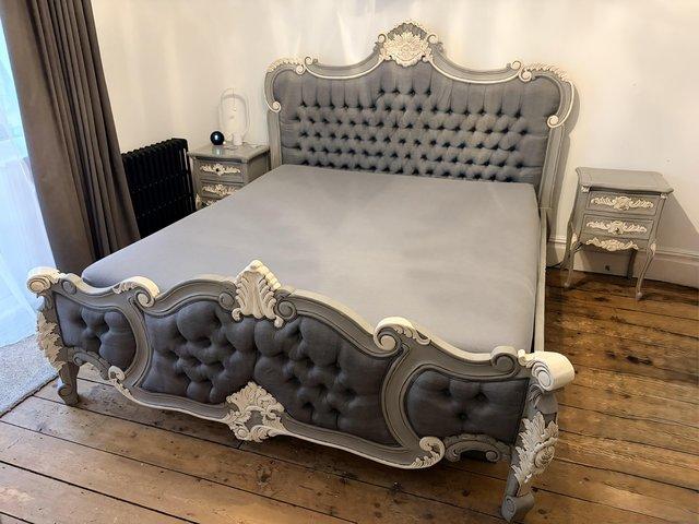 Luxury French Rococo Super King 5-Piece Bedroom Suite – Bed, — Antiques & Collectables in Southend-on-Sea