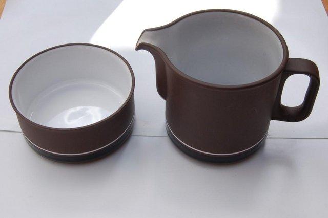 Image 1 of Hornsea 'Contrast' Jug, Jam Pot & Sugar Bowl in Lovely Cond