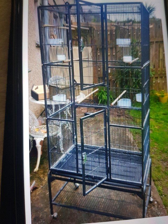 Preview of the first image of Large Flight Cage with stand.