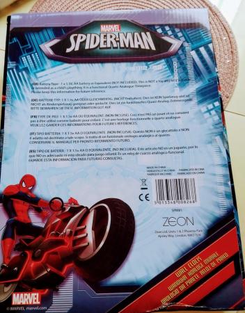 Image 1 of NEW BOXED SPIDER MAN WALL CLOCK