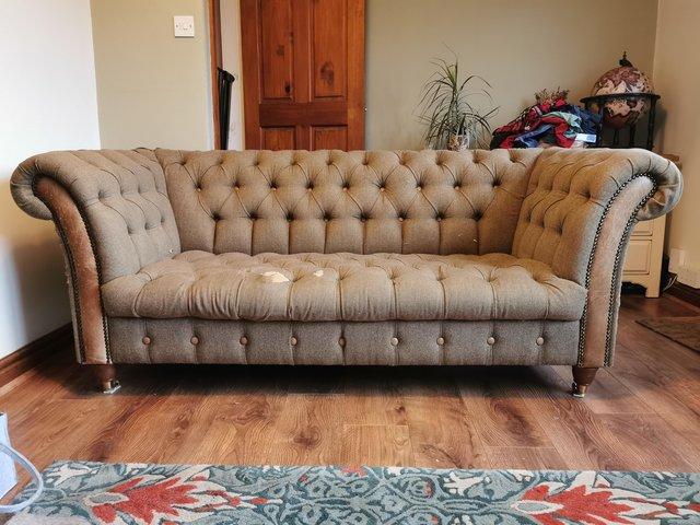 Preview of the first image of FREE Stunning Chesterfield 3 Seater Sofa.