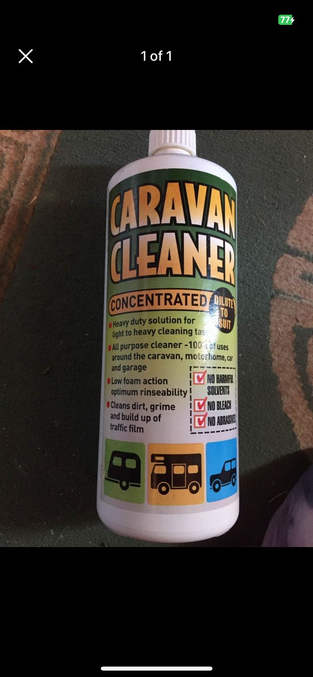 Preview of the first image of (287) Caravan cleaner, 1 litre, new!.