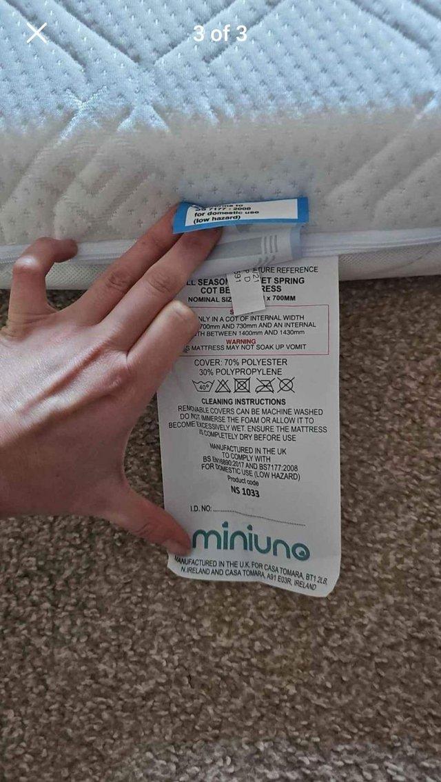 Preview of the first image of Miniuno All Seasons Pocket Spring Mattress.
