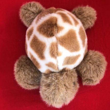 Image 3 of Vintage 1990s tortoise plush toy, 9" long – displayed only.