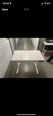 Image 1 of 12 Height Adjustable Electric Desks, Under 2 Months Okd
