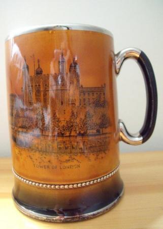 Image 2 of Royal Bradwell brown Tower of London/St Paul’s Cathedral Mug