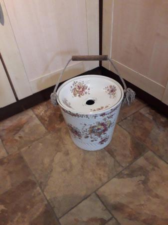 Image 1 of vintage, bucket, with..lid..................................