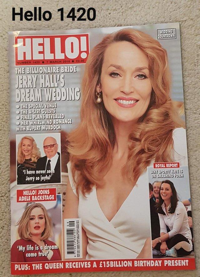 Preview of the first image of Hello Magazine 1420 - Billionaire Bride - Jerry Hall Weds.