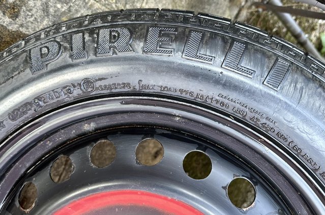 Image 3 of Pirelli Space Saver Spare Tyre.