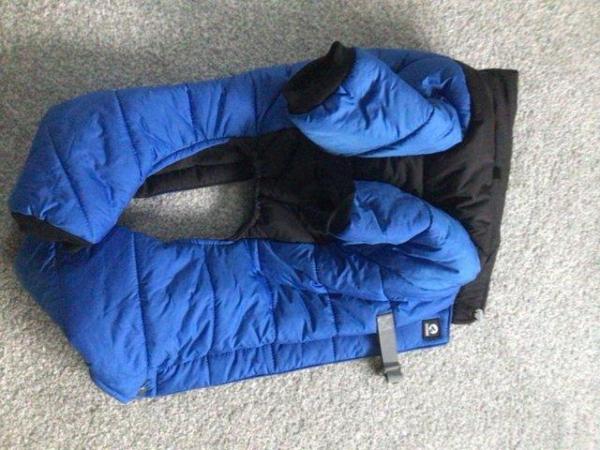 Image 4 of New Blue Padded Winter Coat for Small Dog Breeds