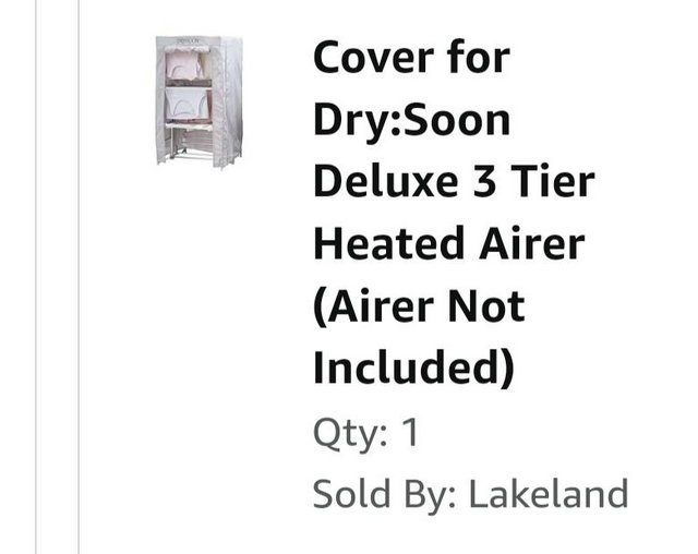 Preview of the first image of Lakeland heated dryer and cover.