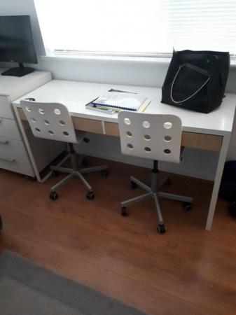 Image 1 of IKEA Childs double desk and chairs.