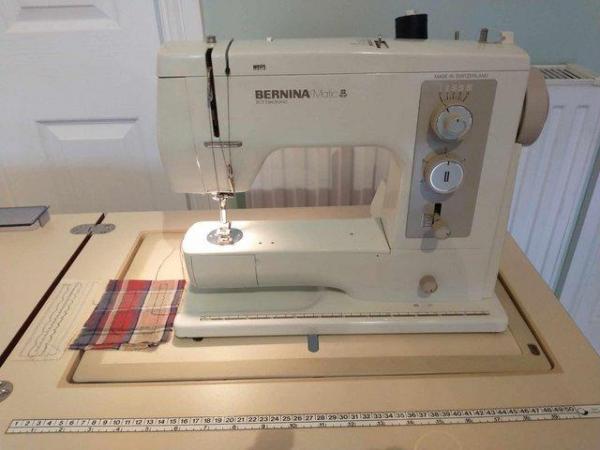 Image 3 of Vintage Bernina matic 801 sewing machine and sewing cabineti