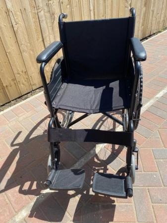 Image 2 of Wheel chair Black. Hardly Used