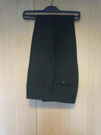 Image 1 of Next Black Tailored Wool mix 3 piece suit