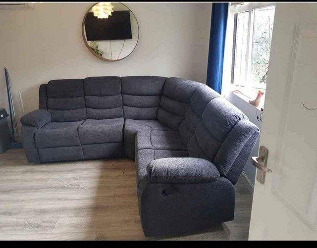 Preview of the first image of home good surrento corner sofas for sale.