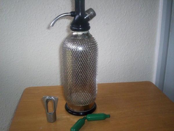 Image 1 of Vintage 'Classic' Soda Syphon with Plastic Bottle and Metal
