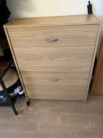 Image 2 of 2 Drawer Shoe Cupboard/Cabinet