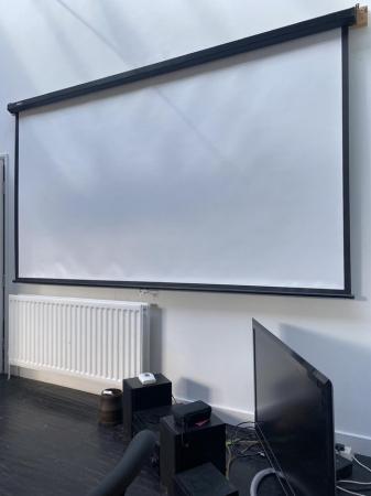 Image 1 of Projector and HUGE 2.8m screen