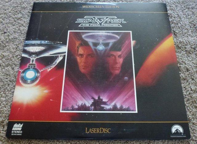 Preview of the first image of Star Trek V, The Final Frontier. Laserdisc (1989).