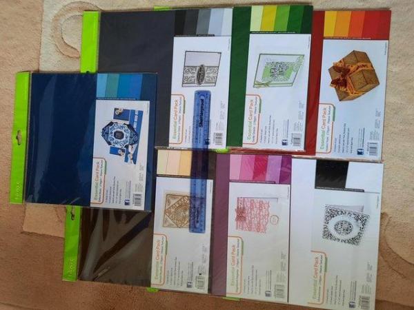 Image 1 of Cardstock collection of 12x12 packs of coloured card REDUCED