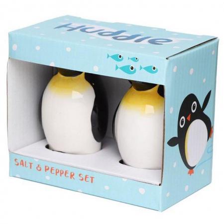 Image 2 of Cute Penguin Ceramic Salt and Pepper Set. Free uk Postage
