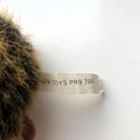 Image 2 of Hedgehog soft plush toy, Ark Toys.