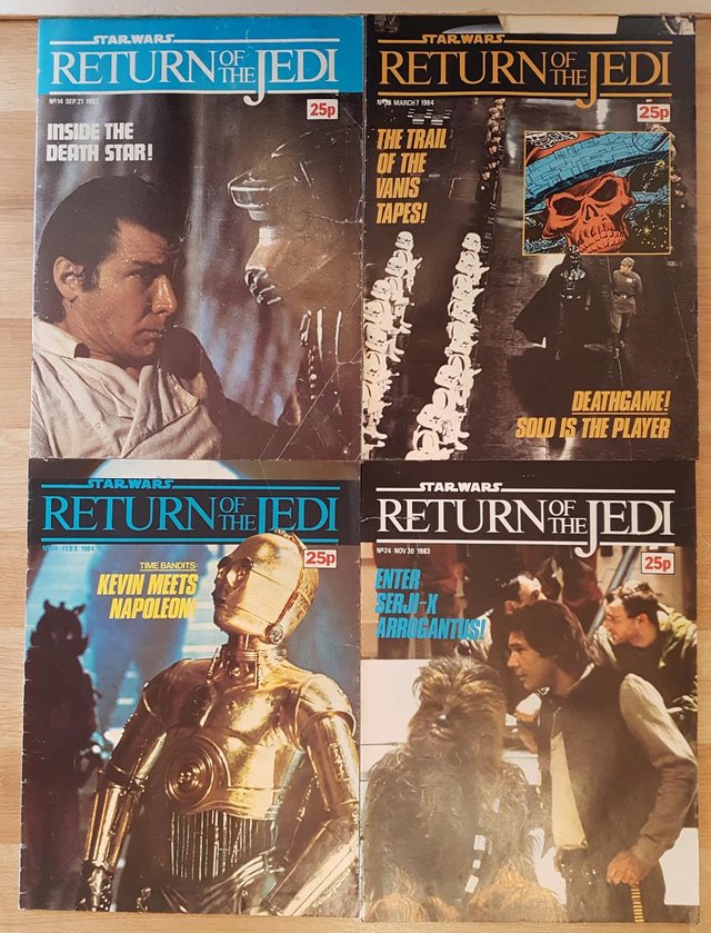 Preview of the first image of Return of the Jedi 1983 and 1984.