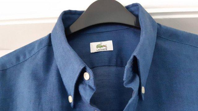 Image 3 of Mens Lacoste short sleeve cotton shirt