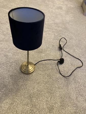 Image 1 of Lamp (dark blue lampshade)