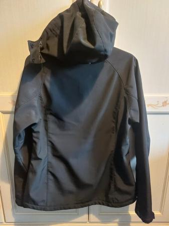 Image 2 of Ladies Trespass softshell jacket, black, size large