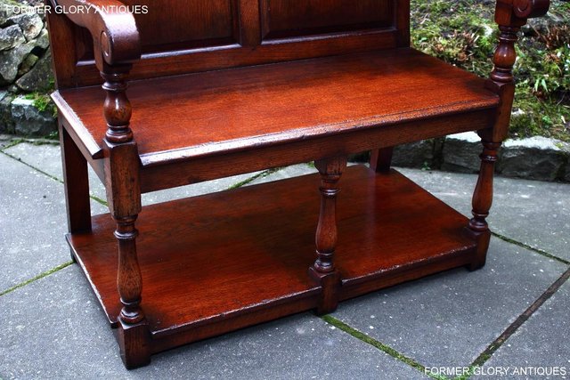 Image 82 of A TITCHMARSH AND GOODWIN TAVERN SEAT HALL SETTLE BENCH PEW
