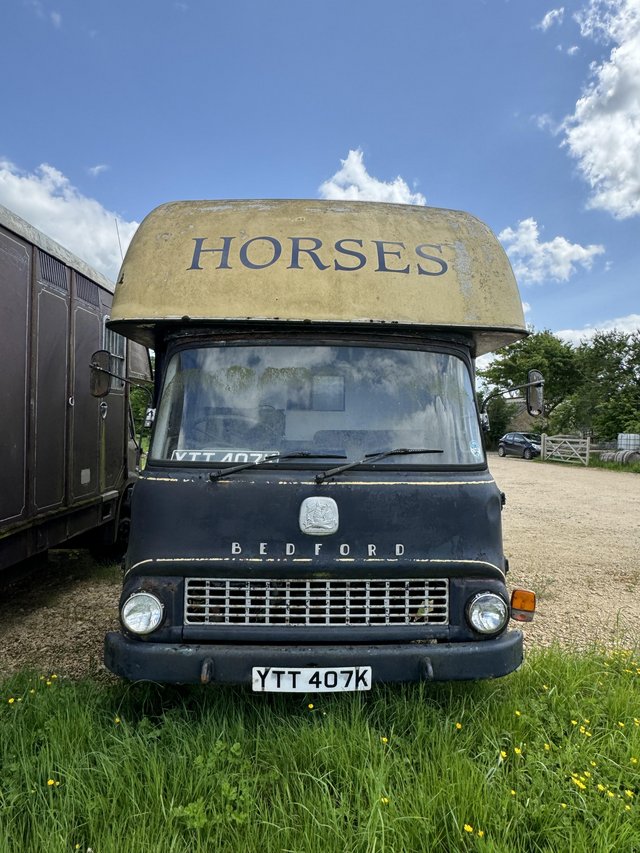 Preview of the first image of 2 x Bedford 1972 horseboxes for sale. Ideal glamping project.
