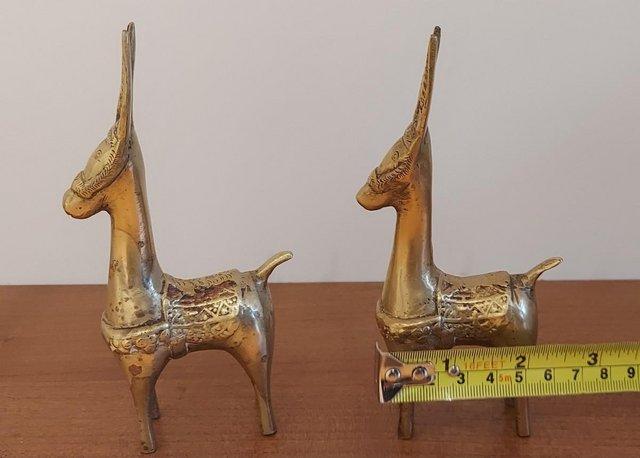 Preview of the first image of Vintage Brass Donkey x 2.......