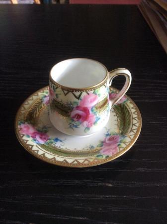 Image 3 of Very delicate China cup and saucer with roses